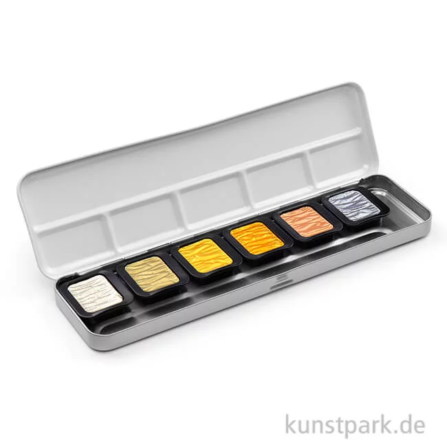 Artikelbild 1 des Artikels “FINETEC Perlglanzfarben in 6er Metallkasten - Antique Tones Premium “