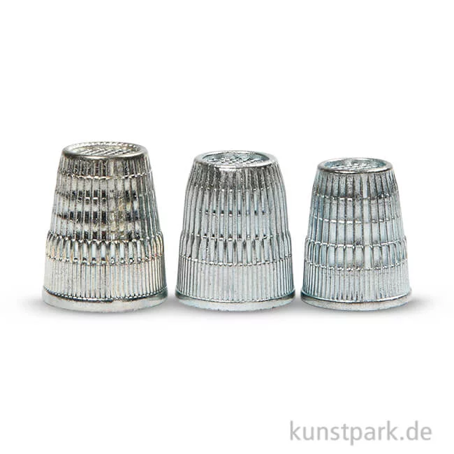 Artikelbild 1 des Artikels “Fingerhut aus Metall, 15-17 mm, 3 Größen im Set “