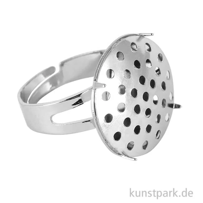 Artikelbild 1 des Artikels “Fingerring mit Sieb - Platin, 20mm, 1 Stück “