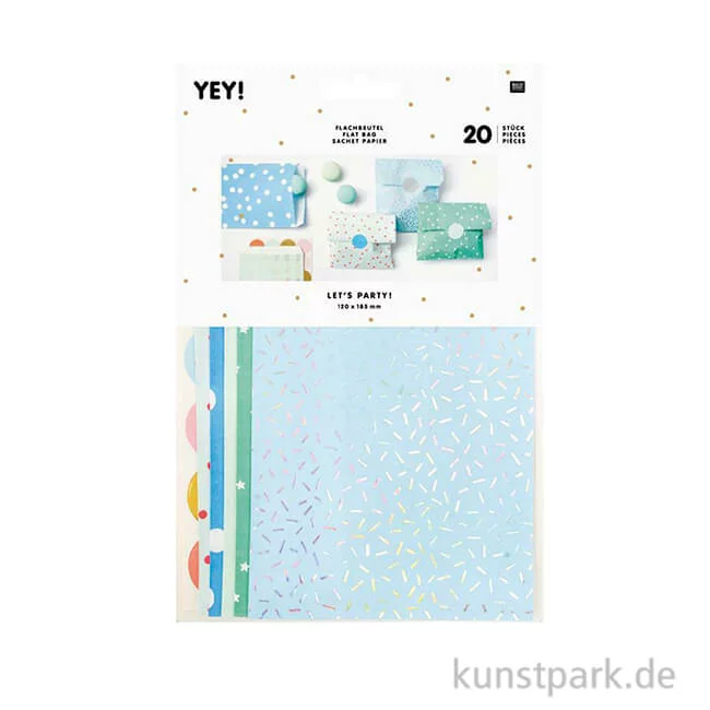 Artikelbild 1 des Artikels “Flachbeutel mit Sticker - Blau, klein “
