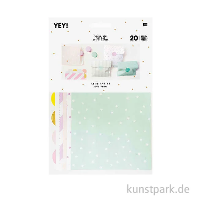 Artikelbild 1 des Artikels “Flachbeutel mit Sticker - Mint, klein “