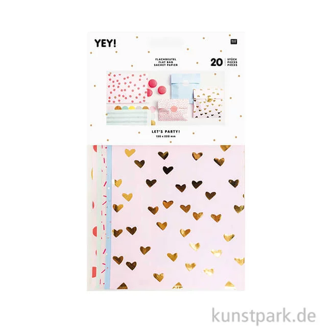 Artikelbild 1 des Artikels “Flachbeutel mit Sticker - Rosa, medium “