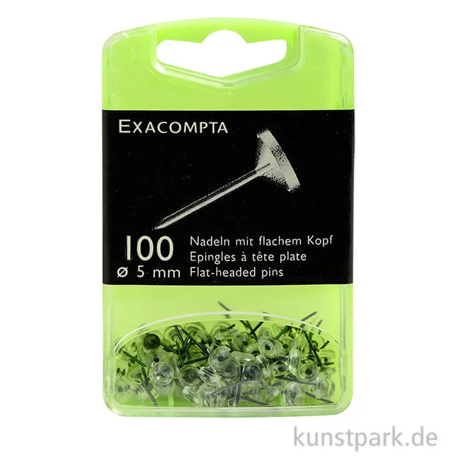 Artikelbild 1 des Artikels “Flachkopfnadeln, Kristall, Durchmesser 5 mm, 100 Stück “