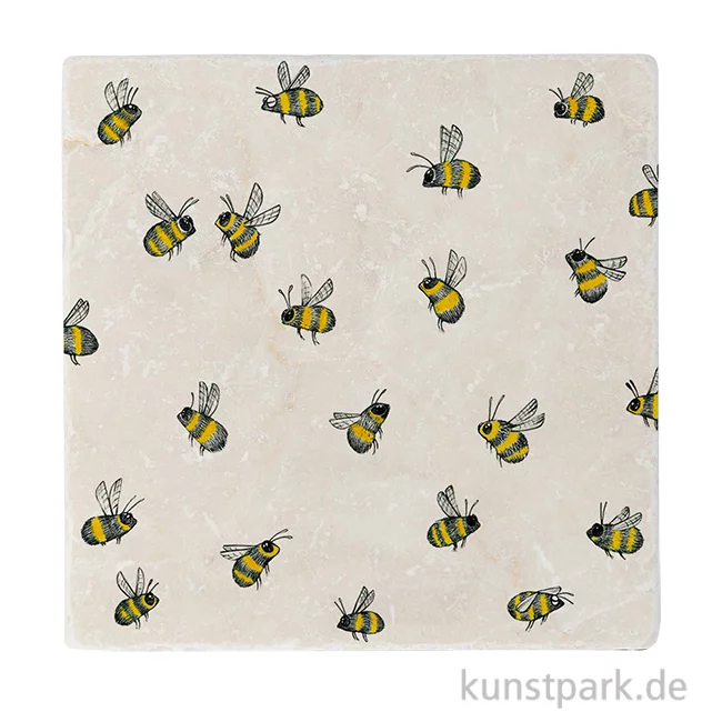 Artikelbild 1 des Artikels “Fliesenuntersetzer - Bienenschwarm, 10 x 10 cm “
