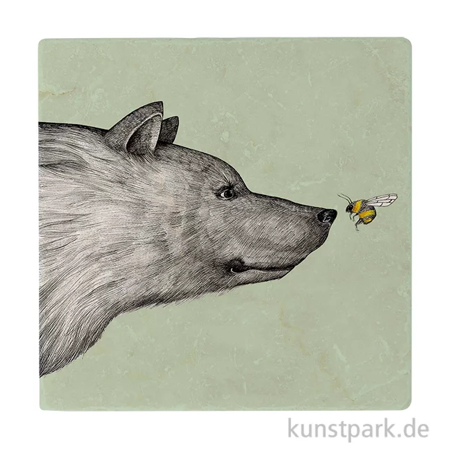 Artikelbild 1 des Artikels “Fliesenuntersetzer - Die Begegnung, 10 x 10 cm “