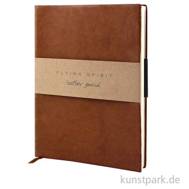 Artikelbild 1 des Artikels “Clairefontaine - Flying Spirit Journal aus Echtleder - Cognac “