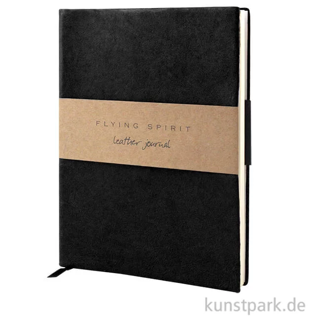 Artikelbild 1 des Artikels “Clairefontaine - Flying Spirit Journal aus Echtleder - Schwarz “