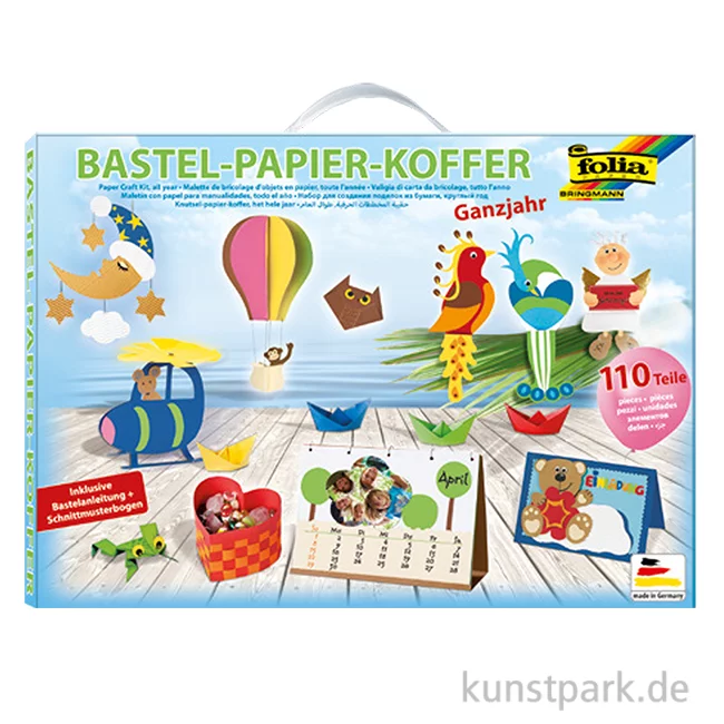Artikelbild 1 des Artikels “Folia Bastelpapier-Koffer Ganzjahr, 110-teilig “
