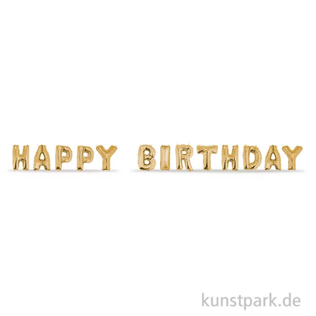Artikelbild 1 des Artikels “Folienballons HAPPY BIRTHDAY - Gold, 40 cm, 13 Stück “