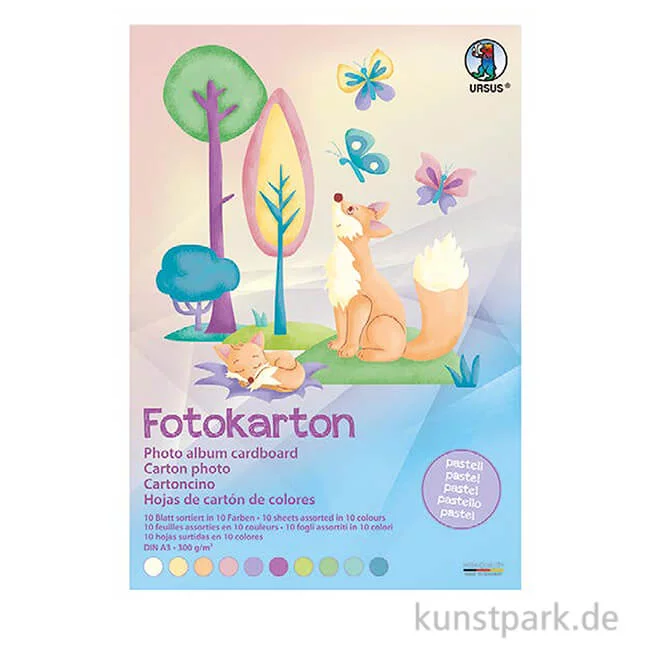 Artikelbild 1 des Artikels “Fotokarton DIN A3, Pastellfarben,10 Blatt, 300g “