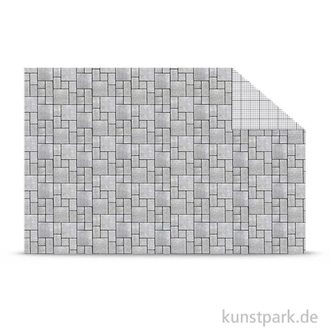 Artikelbild 1 des Artikels “Fotokarton Modellbau - DIN A4 Blatt | Pflastersteine“