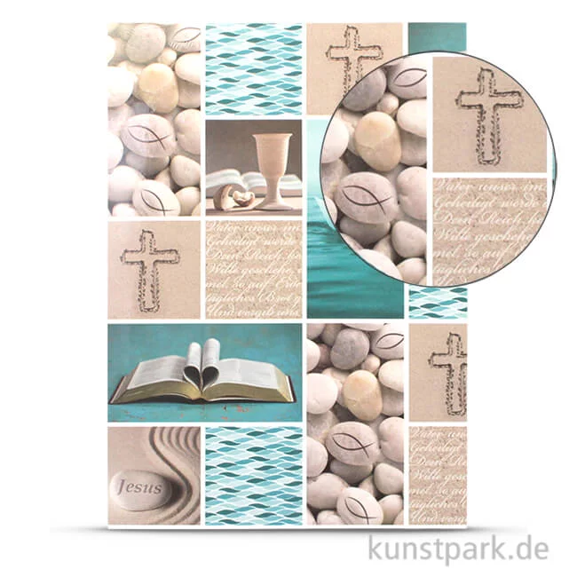 Artikelbild 1 des Artikels “Fotokarton Prayer - Christliche Symbole, DIN A4, 300g “
