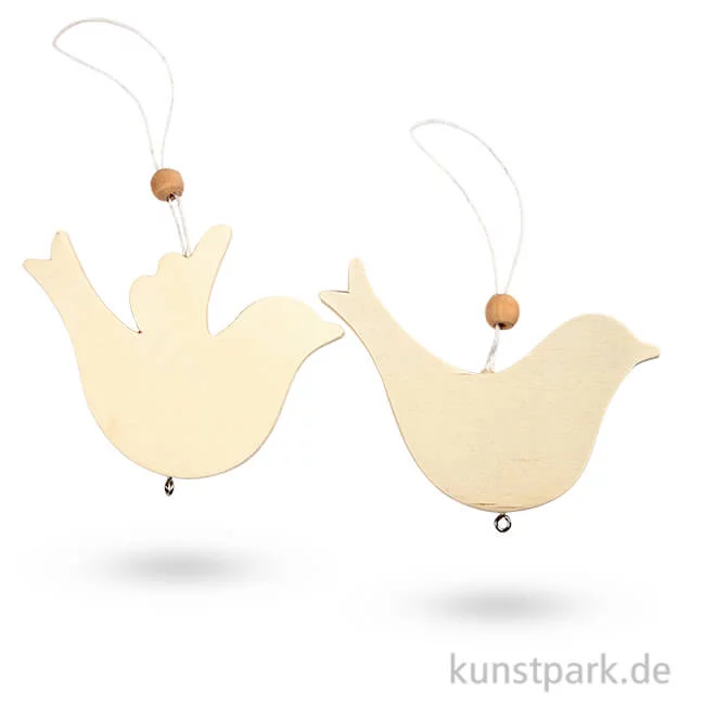 Artikelbild 1 des Artikels “Friedenstaube aus Holz, Größe 7,5 x 9,5 cm, 10 Stück “