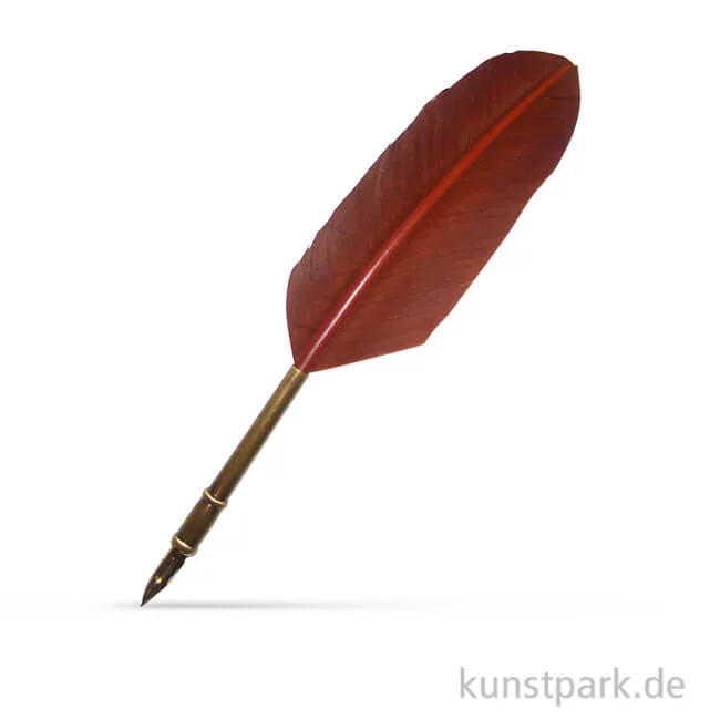 Artikelbild 1 des Artikels “Gänsefeder mit Halterung und Schreibfeder “