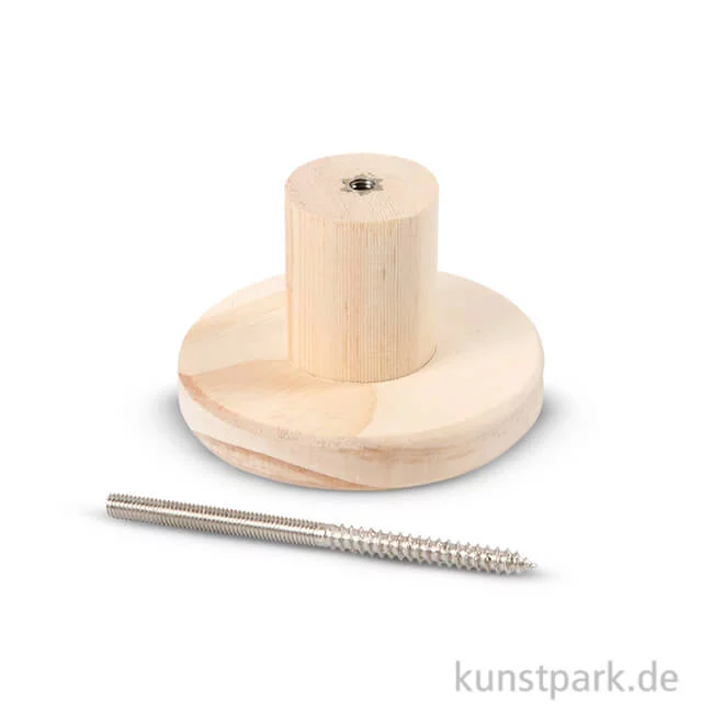 Artikelbild 1 des Artikels “Garderobenknauf aus Holz - Kreis 7 cm“