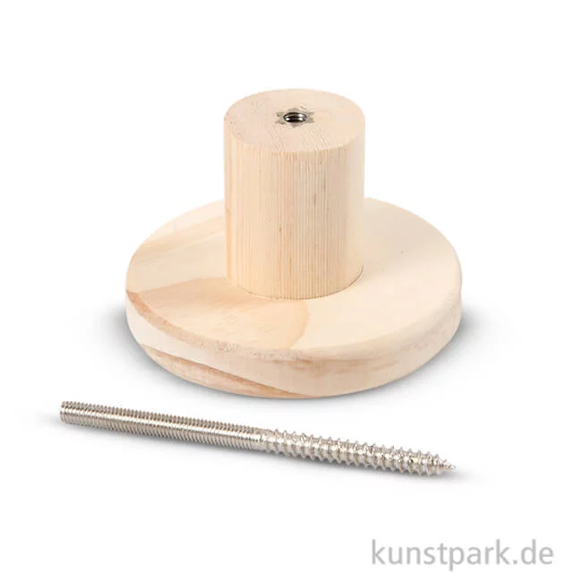 Artikelbild 1 des Artikels “Garderobenknauf aus Holz - Kreis “