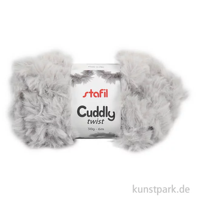 Artikelbild 1 des Artikels “Garn - Cuddly Twist, 30g Garn | Hellgrau“