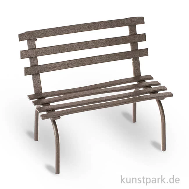 Artikelbild 1 des Artikels “Mini Gartenbank aus Metall - Rost, 6,5x4x5,5 cm “