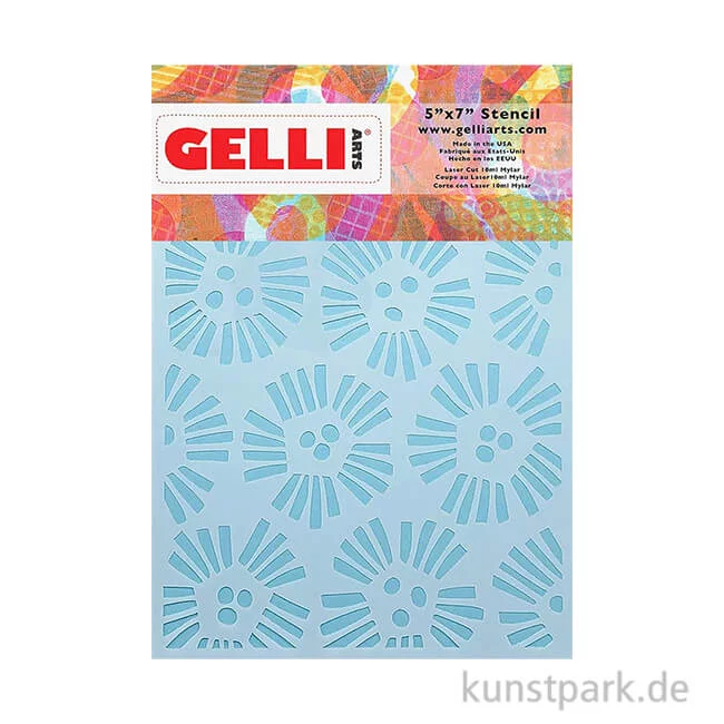 Artikelbild 1 des Artikels “Gelli Arts - Stencil, Abstract Flower, 12,7 x 17,8 cm “