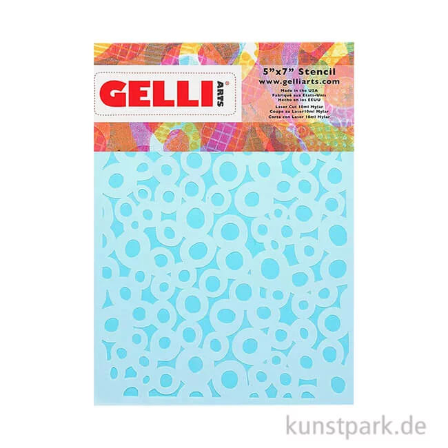 Artikelbild 1 des Artikels “Gelli Arts - Stencil, Dots, 12,7 x 17,8 cm “
