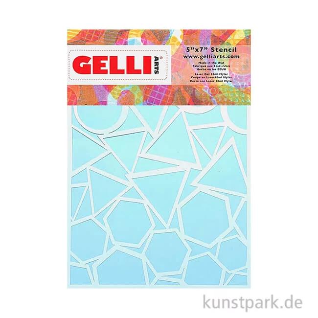Artikelbild 1 des Artikels “Gelli Arts - Stencil, Geo, 12,7 x 17,8 cm “