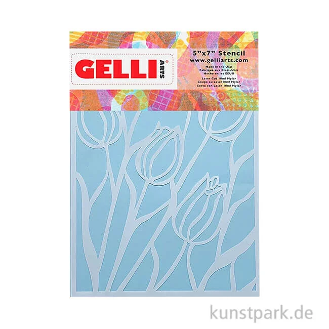 Artikelbild 1 des Artikels “Gelli Arts - Stencil, Tulip, 12,7 x 17,8 cm “