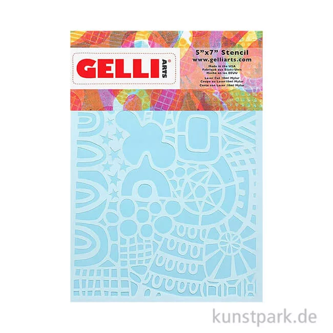 Artikelbild 1 des Artikels “Gelli Arts - Stencil, Wonderland, 12,7 x 17,8 cm “