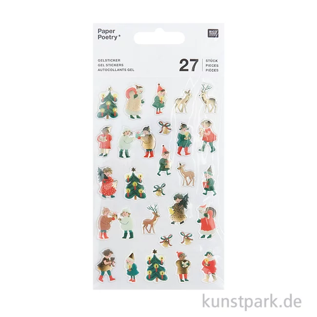 Artikelbild 1 des Artikels “Gelsticker - Weihnachtskinder, 41 Aufkleber “