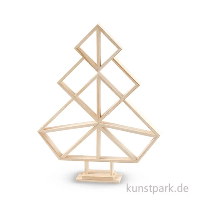 Artikelbild 1 des Artikels “Geometrischer Weihnachtsbaum aus Holz 40 cm“