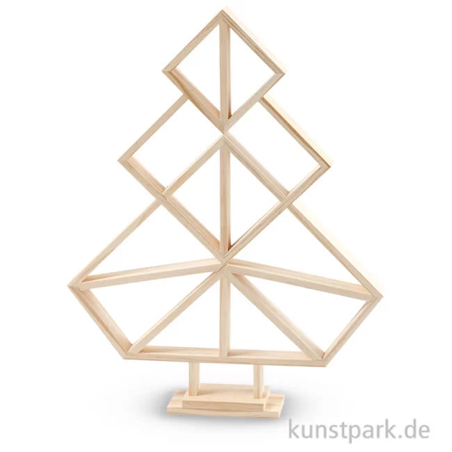 Artikelbild 1 des Artikels “Geometrischer Weihnachtsbaum aus Holz “