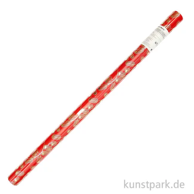 Artikelbild 1 des Artikels “Geschenkpapier - Christmas Rocks, Tannenzweige, Rot, 200 x 70 cm “