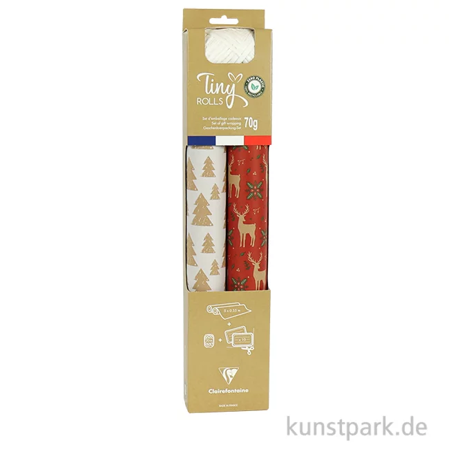 Artikelbild 1 des Artikels “Geschenkpapier Set mit Zubehör - Classic, Kraft & Rot “
