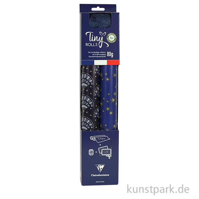 Artikelbild 1 des Artikels “Geschenkpapier Set mit Zubehör - Nachtigal, Blau “
