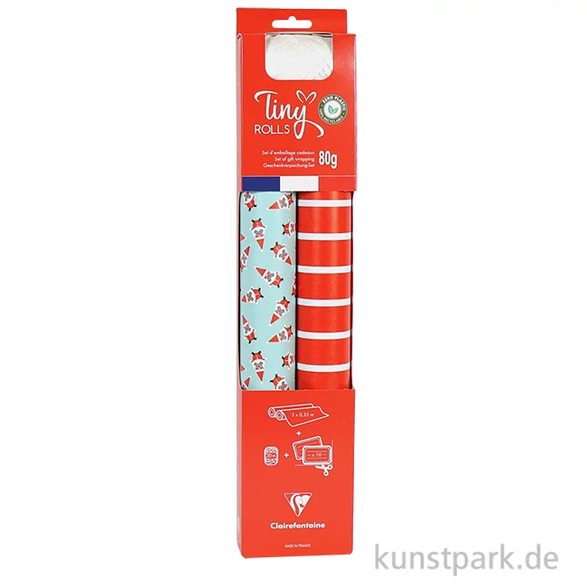 Artikelbild 1 des Artikels “Geschenkpapier Set mit Zubehör - Weihnachtsmann, Rot “