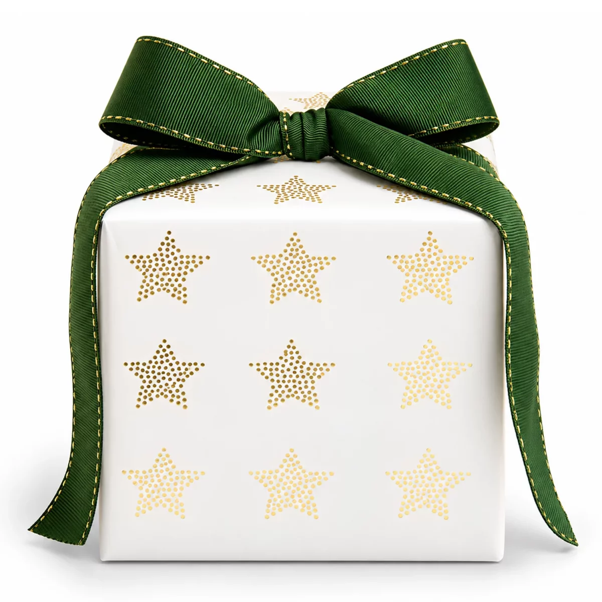 Artikelbild 1 des Artikels “Geschenkpapier - Sterne gepunktet, Weiß, 0,7 x 2 m “