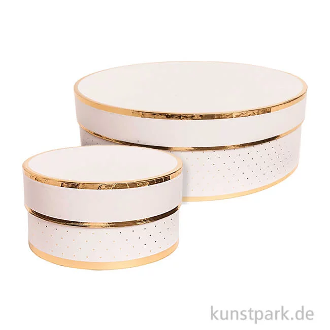 Artikelbild 1 des Artikels “Geschenkschachtel Rund - Rosa & Gold “