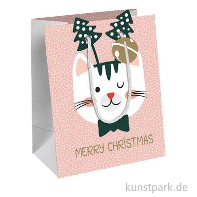 Artikelbild 1 des Artikels “Geschenktasche Cat'Mas mit Geschenkanhänger, 26,5 x 14 x 33 cm “
