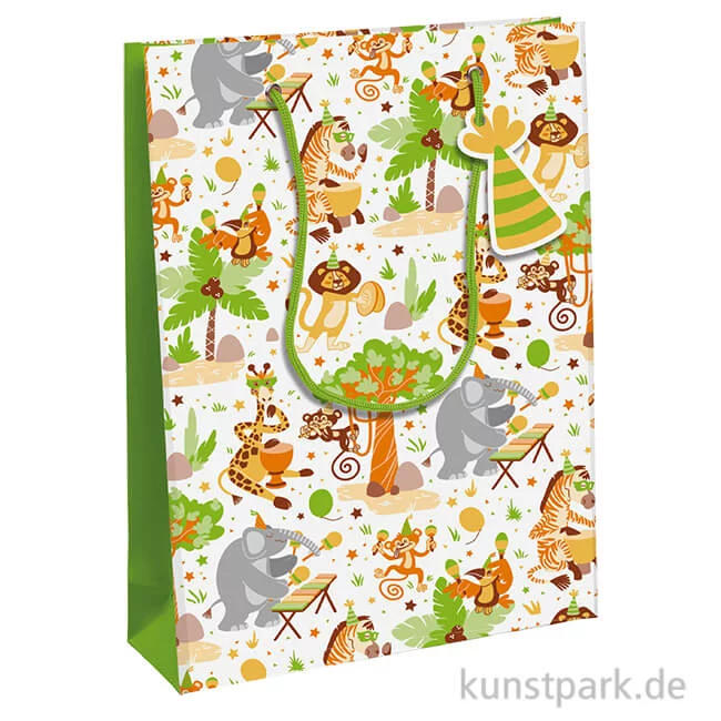Artikelbild 1 des Artikels “Geschenktasche Safari mit Anhänger, 26,5 x 14 x 33 cm “