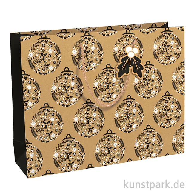 Artikelbild 1 des Artikels “Geschenktasche Weihnachten Black Holly, 37,3 x 11,8 x 27,5 cm “