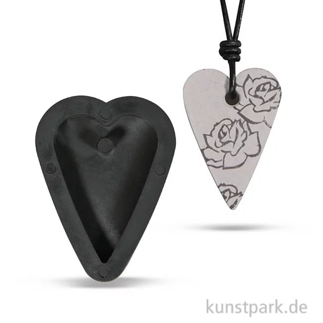 Artikelbild 1 des Artikels “Gießform - Anhänger Herz, 2,7 x 3,9 cm “