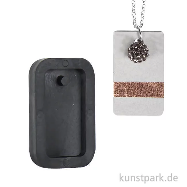 Artikelbild 1 des Artikels “Gießform - Anhänger Rechteck - 1,9 x 3,9 cm, Stück “