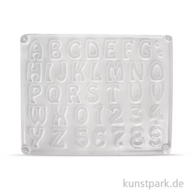 Artikelbild 1 des Artikels “Gießform - Buchstaben und Zahlen, 37 Motive, 2 - 3 cm “