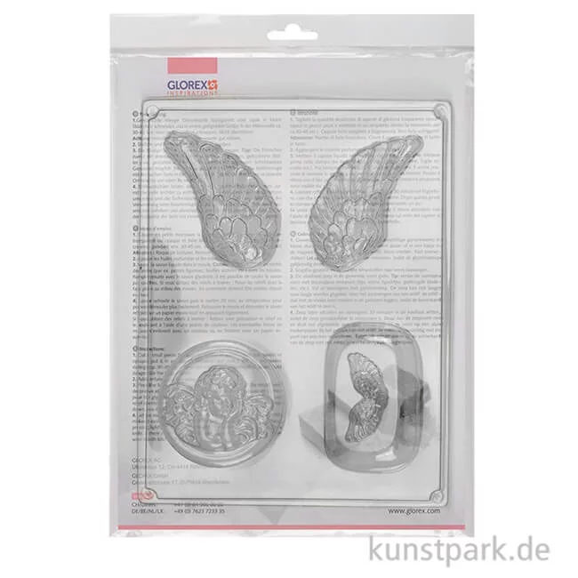 Artikelbild 1 des Artikels “Gießform - Engelsflügel, 4 Motive, 21 x 30 cm “