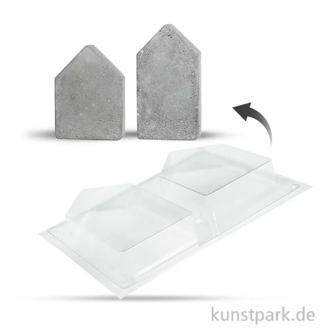 Artikelbild 1 des Artikels “Gießform Häuser 2er Set, 13,5-16,5 cm, Tiefe 3 cm “
