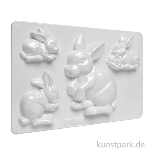 Artikelbild 1 des Artikels “Gießform - Hasen, 4 Motive “