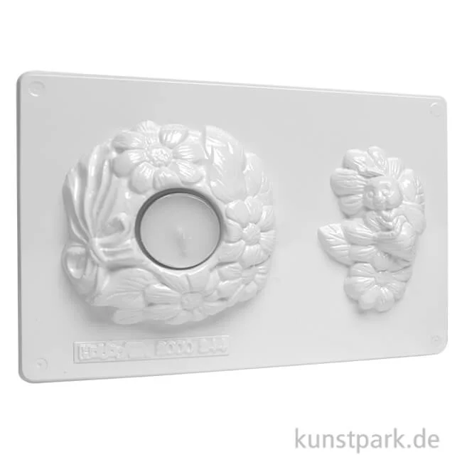 Artikelbild 1 des Artikels “Gießform - Kerzenhalter, Blumen + Biene “