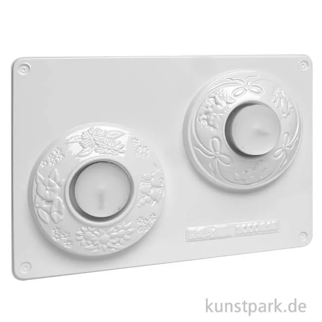 Artikelbild 1 des Artikels “Gießform - Kerzenhalter, Blumen + Schleifen “