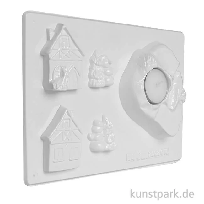 Artikelbild 1 des Artikels “Gießform - Kerzenhalter, Winterlandschaft “
