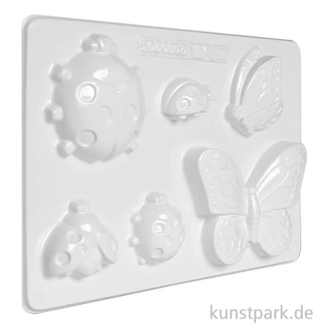 Artikelbild 1 des Artikels “Gießform - Marienkäfer + Schmetterlinge “