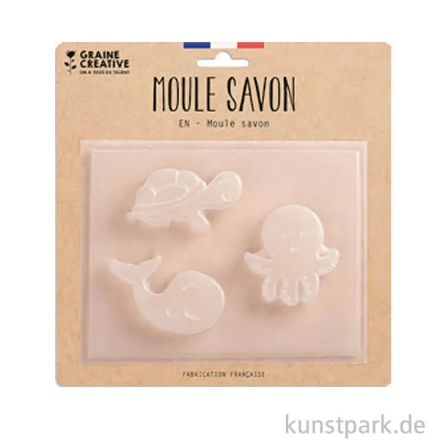 Artikelbild 1 des Artikels “Gießform - Meerestiere, 3 Motive, 85 x 75 x 20 mm “